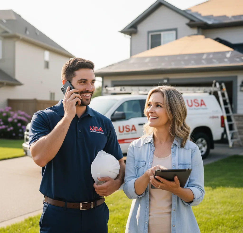 USA Roof Repair Experts customer support in Gibsonville